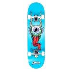 Skate Montado Chaze Iniciante Srie Monster Azul Claro